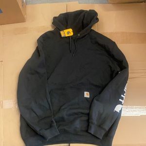 Carhartt black loose fit hoodie
